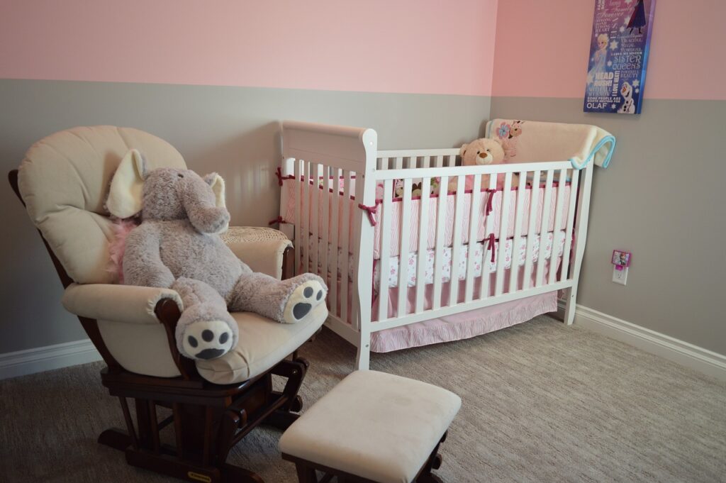 Crib is the centrepiece of a Baby Nursery